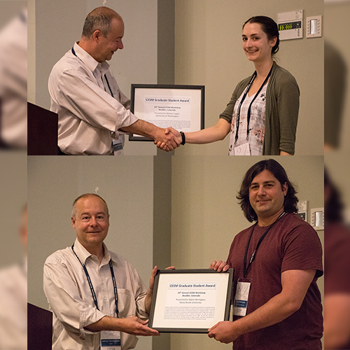 2019 CESM Workshop Graduate Student Award Winners, Marysa Laguë & Adam Herrington