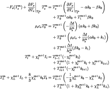 \begin{equation*}\null \vcenter{\openup\jot \mathsurround=0pt \ialign{\strut\hf...
..._L^{m+1}(1+3 \chi_L^{m+1} k_b + \chi_L^{m+1} k_L ). \cr \crcr}} \end{equation*}